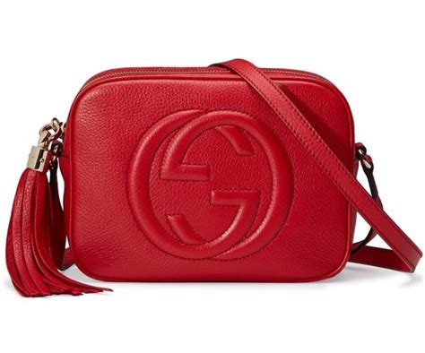 gucci soho medium crossbody bag red|Gucci disco bag price euro.